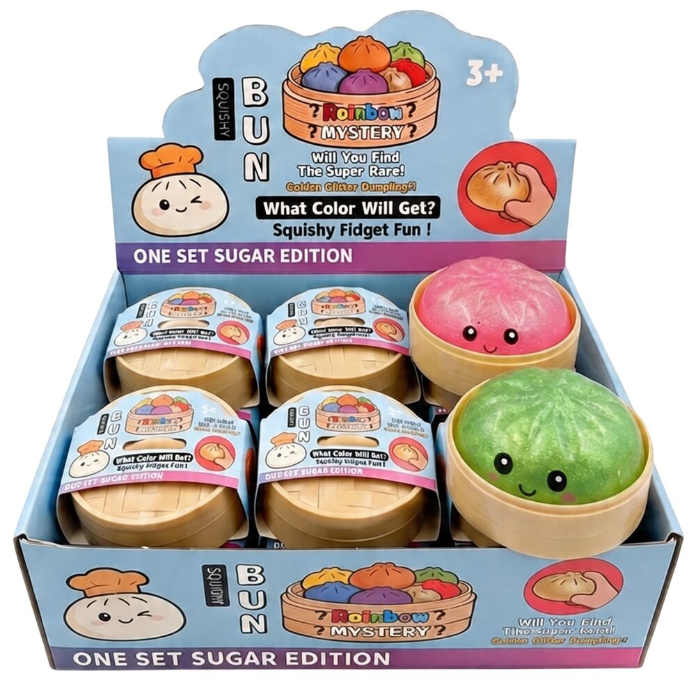 Juguete antiestres sorpresa Squishy Sugar Dumpling 10cm surtido