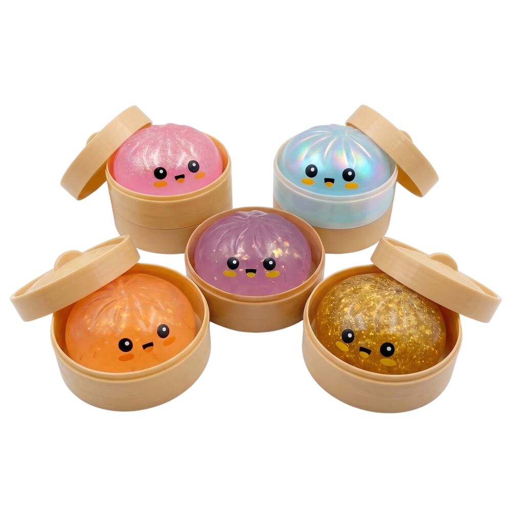Juguete antiestres sorpresa Squishy Gel Dumpling 10cm surtido