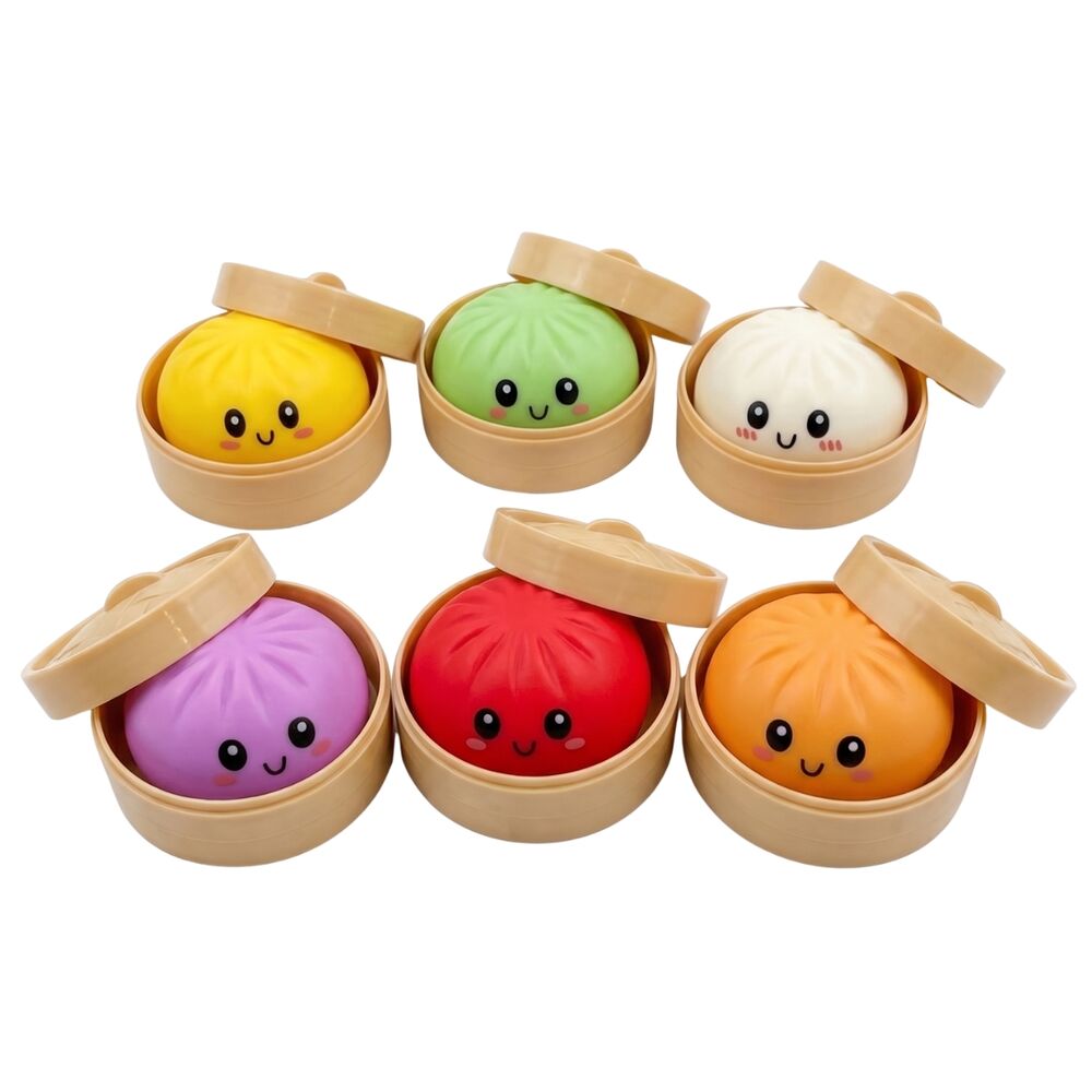 Juguete antiestres sorpresa Squishy Common Dumpling 10cm surtido