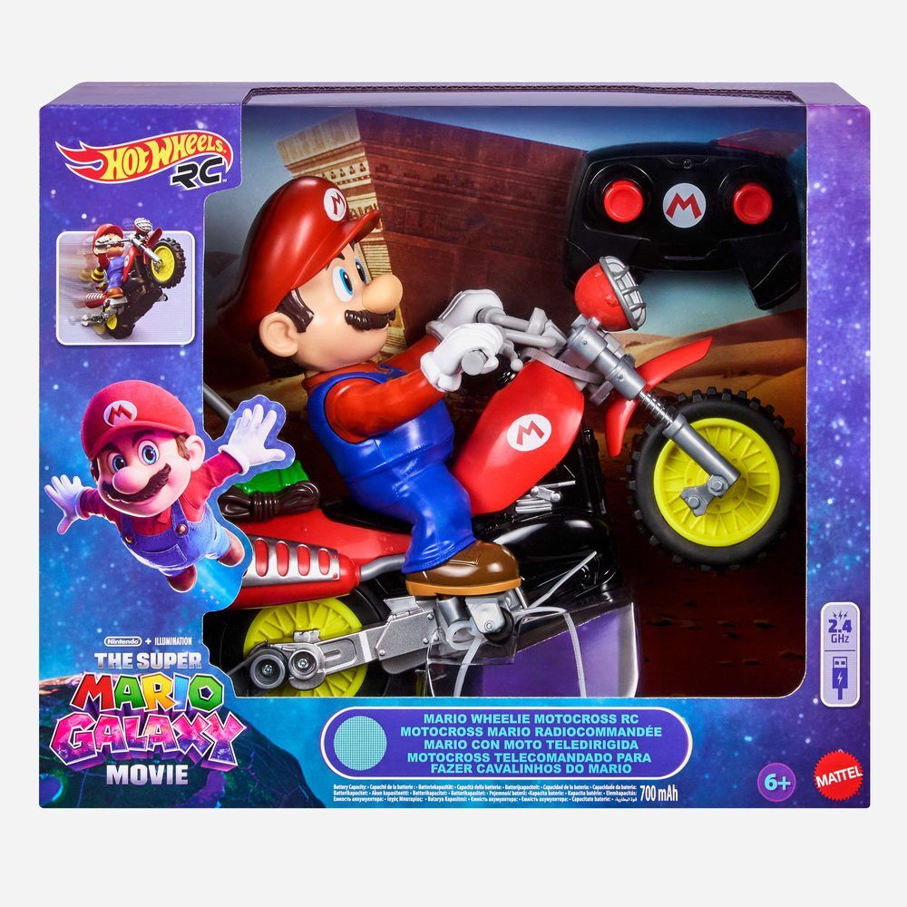 Moto Teledirigida Super Mario Galaxy Movie Super Mario Bros Hot Wheels