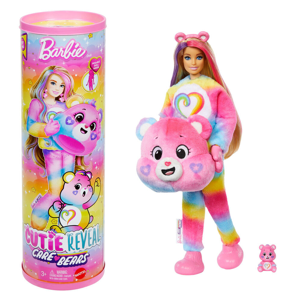 Muñeca Cutie Reveal Care Bears Barbie surtido