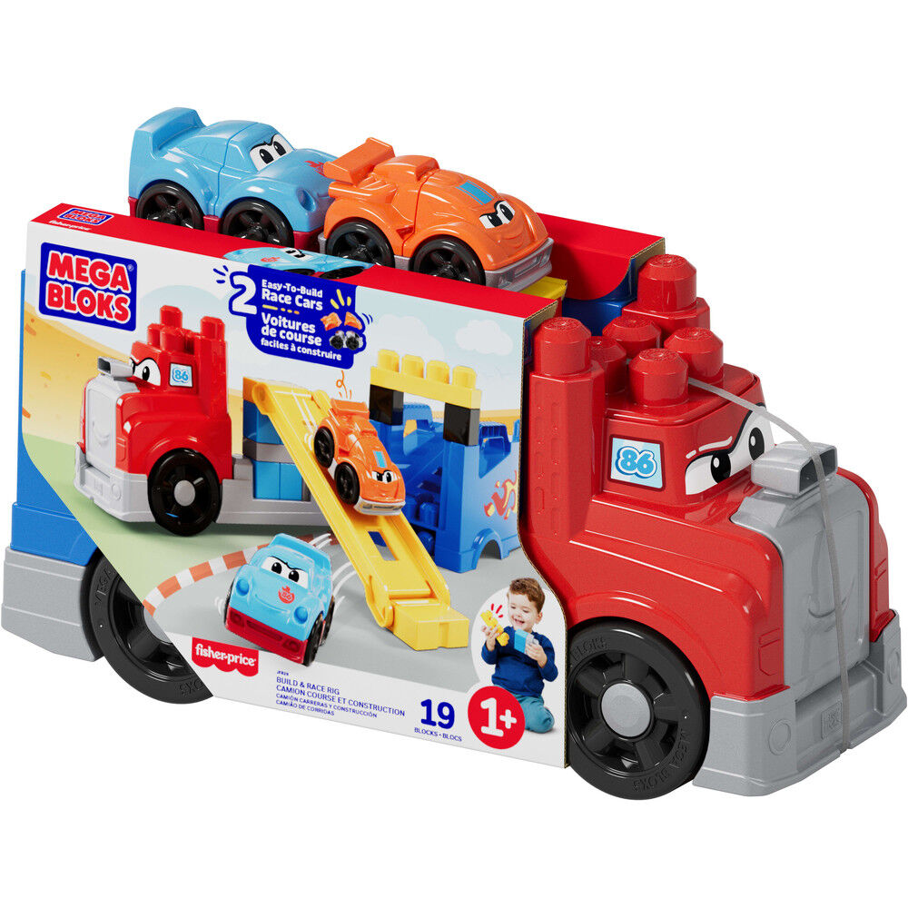 Camion de Carreras y Construccion MEGA Bloks 19pzs