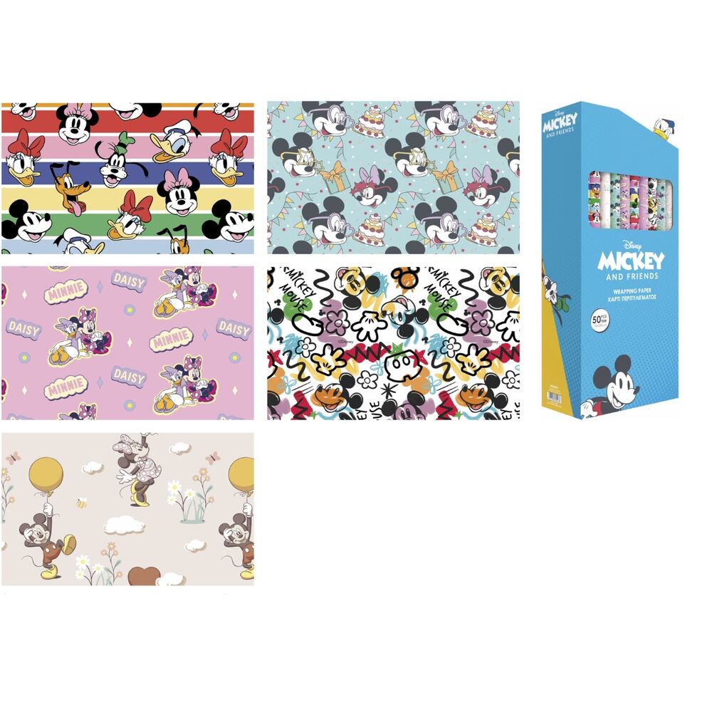 Papel regalo Racing Mickey & Friends Disney surtido