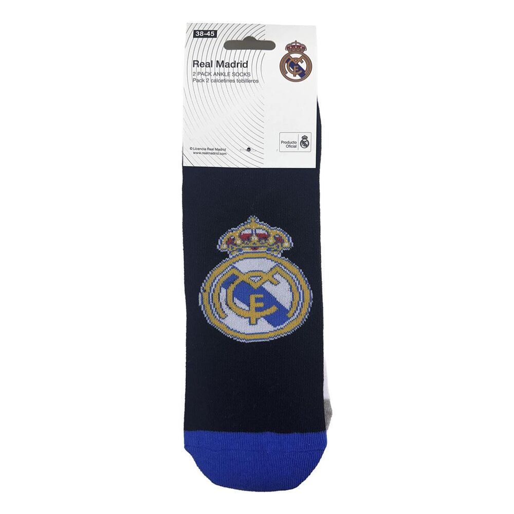 Set 2 pares calcetines Real Madrid adulto