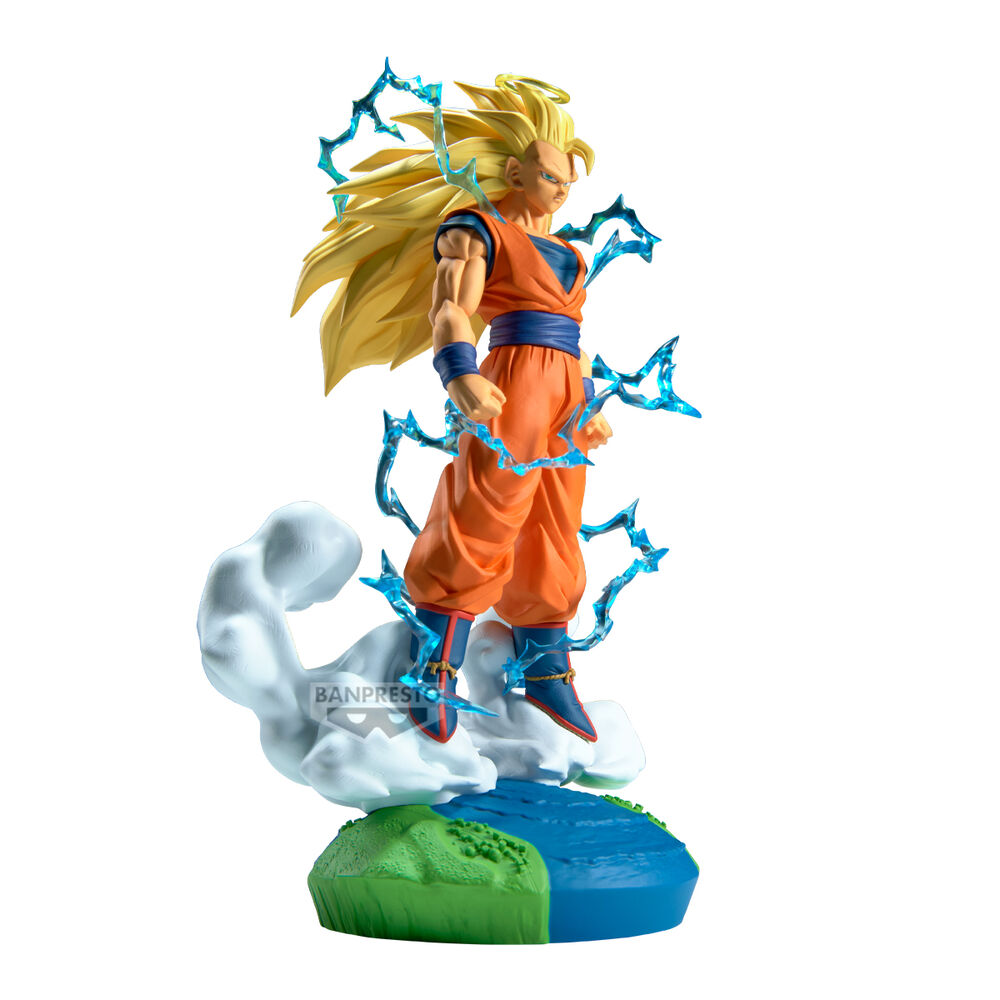 Figura Super Saiyan 3 Son Goku History Box Dragon Ball Z 18cm