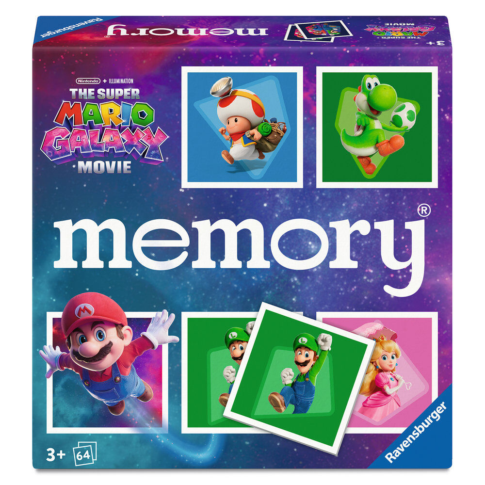 Juego Memory pocket Super Mario Galaxy Movie Super Mario Bros