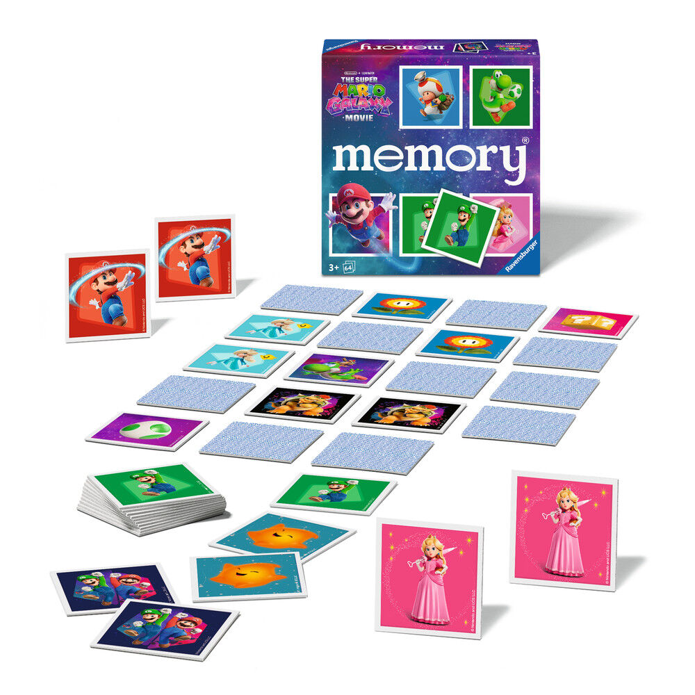 Juego Memory pocket Super Mario Galaxy Movie Super Mario Bros