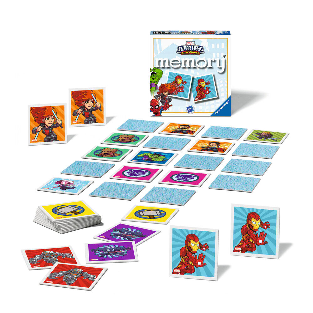Juego Memory pocket Super Heroes Marvel