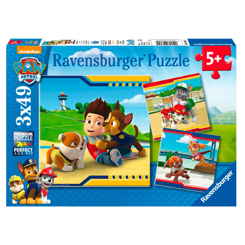 Puzzle Patrulla Canina Paw Patrol 3x49pz