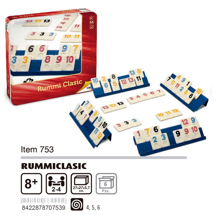 Rummiclasic caja metal