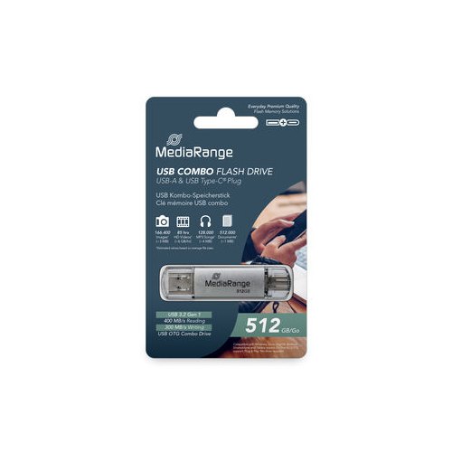PENDRIVE COMBO 512GB USB 3.2 MEDIARANGE HIGH P.