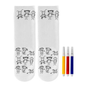 Par calcetines dibujos niños para colorear