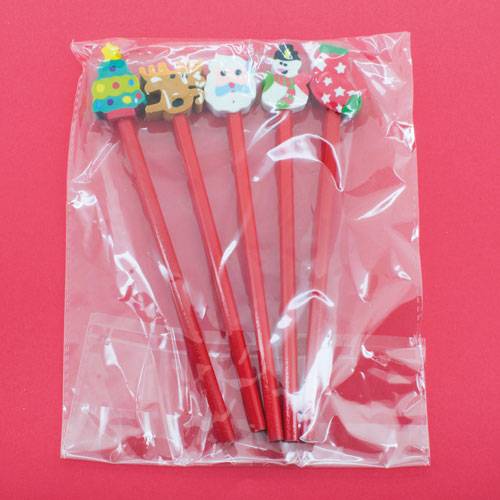 Set 5 lapices de navidad