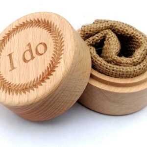 Caja madera anillo boda i do