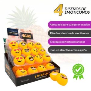 Bálsamo labial "emoticonos"