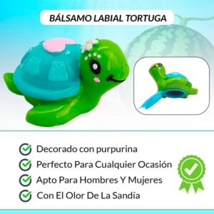Bálsamo labial tortuga purpurina