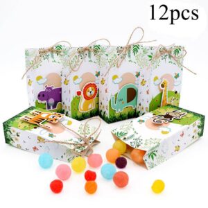 Set 12 cajas animales selva