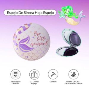 Espejo chapa sirenita mermaid