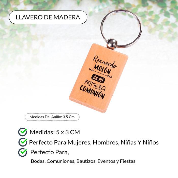 Llavero madera «recuerdo molón»