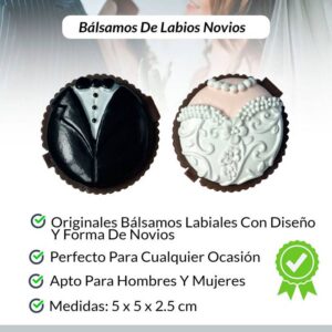 Set bálsamos labiales novios