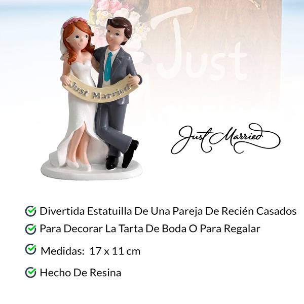 Figura pastel just married