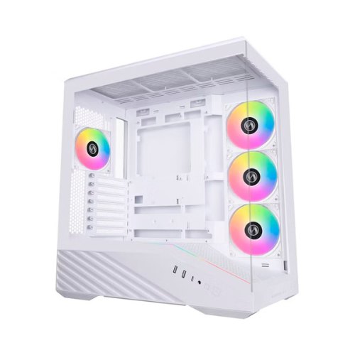 TORRE ATX LIAN LI V100 WHITE 4 VENT ARGB / MAX CPU COOL 180