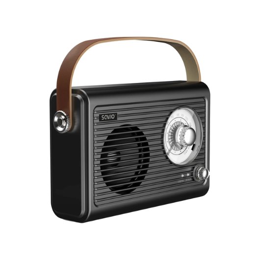 RADIO PORTATIL SAVIO RS-01 BLACK-BROWN