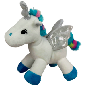 Peluche unicornio azul