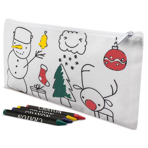 Estuche non woven colorear navidad - Imagen 3