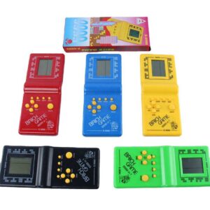 Consola retro juegos brick tetris en caja
