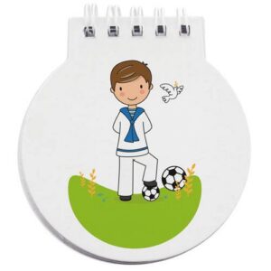 Libreta anillas comunión niño