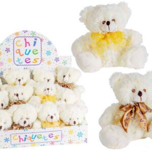 Osito peluche beig con lazo