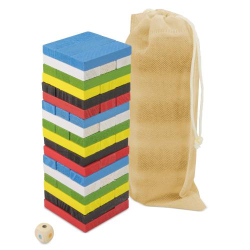 Juego de mesa madera colores en bolsa regalo