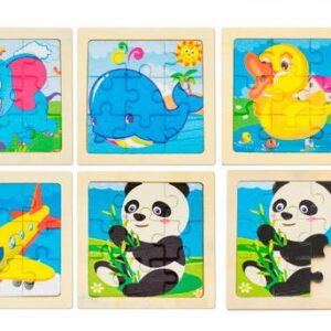 Puzzle rompecabezas madera infantil 11x11 cm