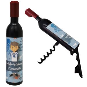 Sacacorchos botella imán comunión niño