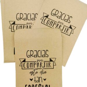 Lote 20 bolsas kraft "momentos especiales" 15 x 10 cm