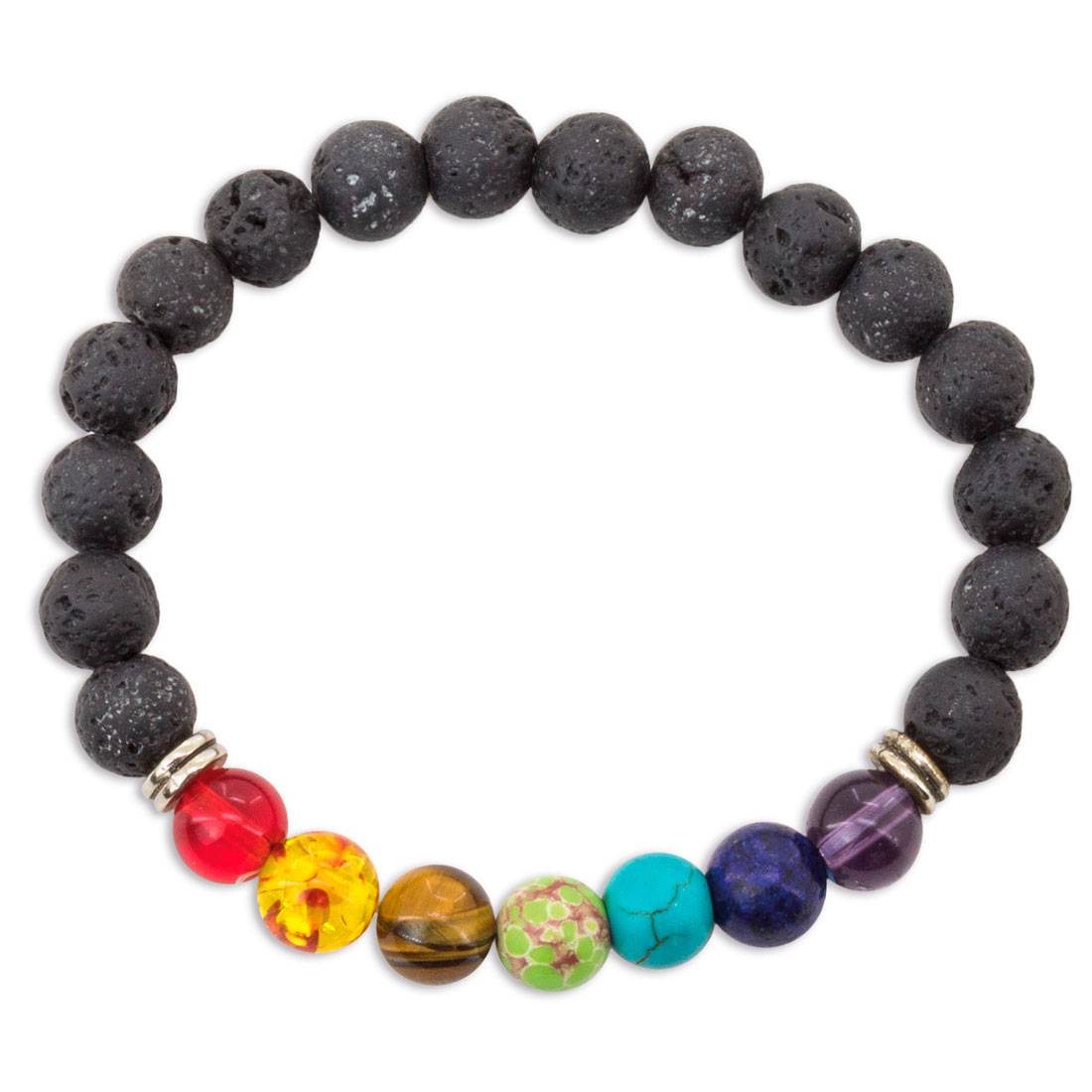 Pulsera piedra volcánica