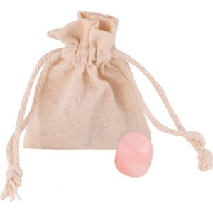 Piedra natural presentada en bolsita de algodón