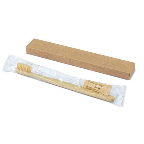 Set dental ecológico cepillo dientes bambú