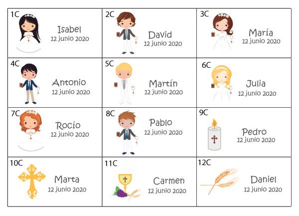 Lote 25 tarjetas precortadas personalizadas - Imagen 3