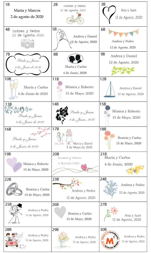 Lote 25 tarjetas precortadas personalizadas - Imagen 4