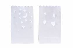 Bolsa papel decoración para velas "estrellas" (ud)