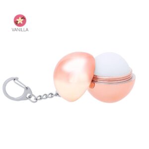 Llavero bálsamo labial redondo rosa