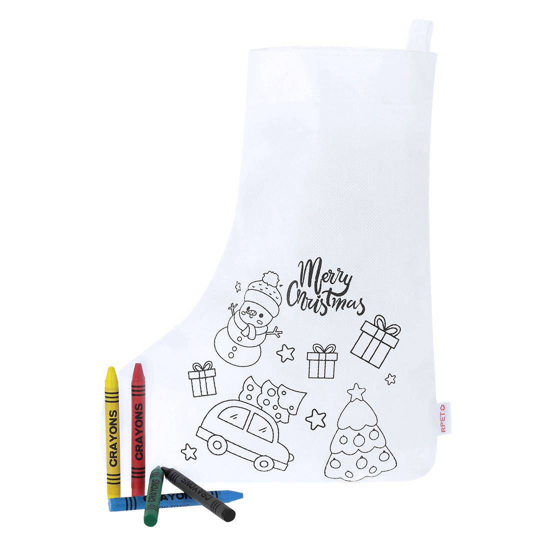 Calcetines navidad para colorear