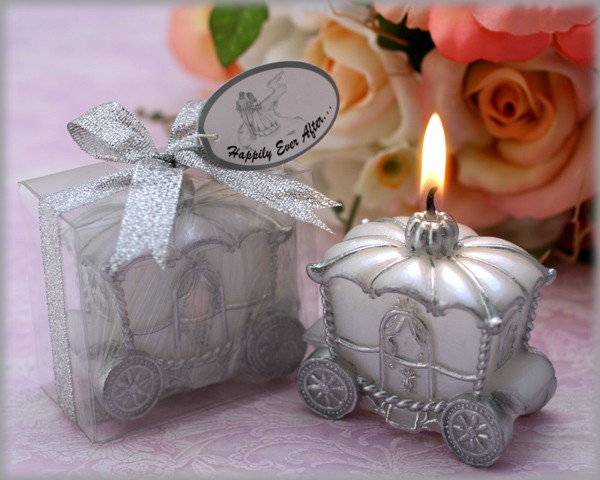 Lote 240 velas carroza novios