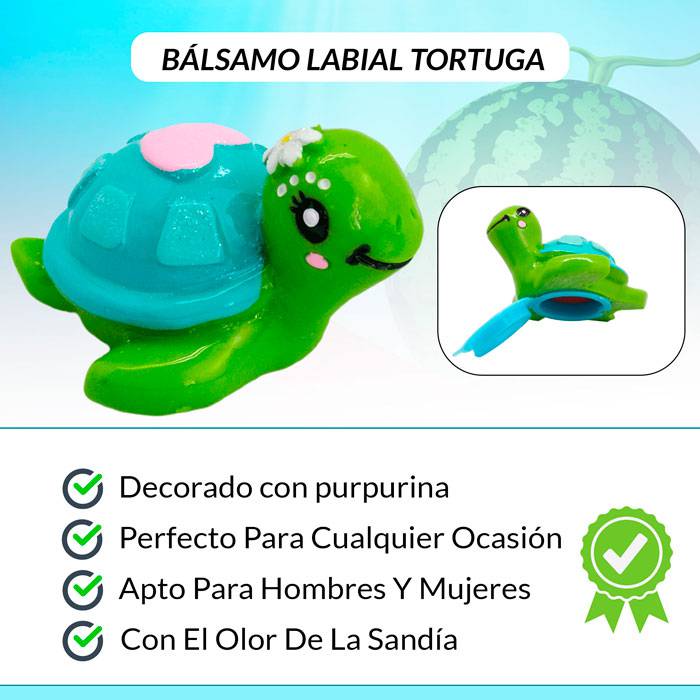 Lote de 100 bálsamo labial tortuga purpurina