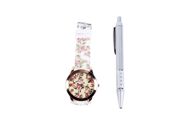 Lote de 100 relojes floral en caja de regalo - Imagen 3