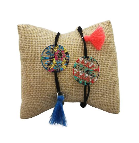 Lote 500 pulseras árbol de la vida con pompón - Imagen 3