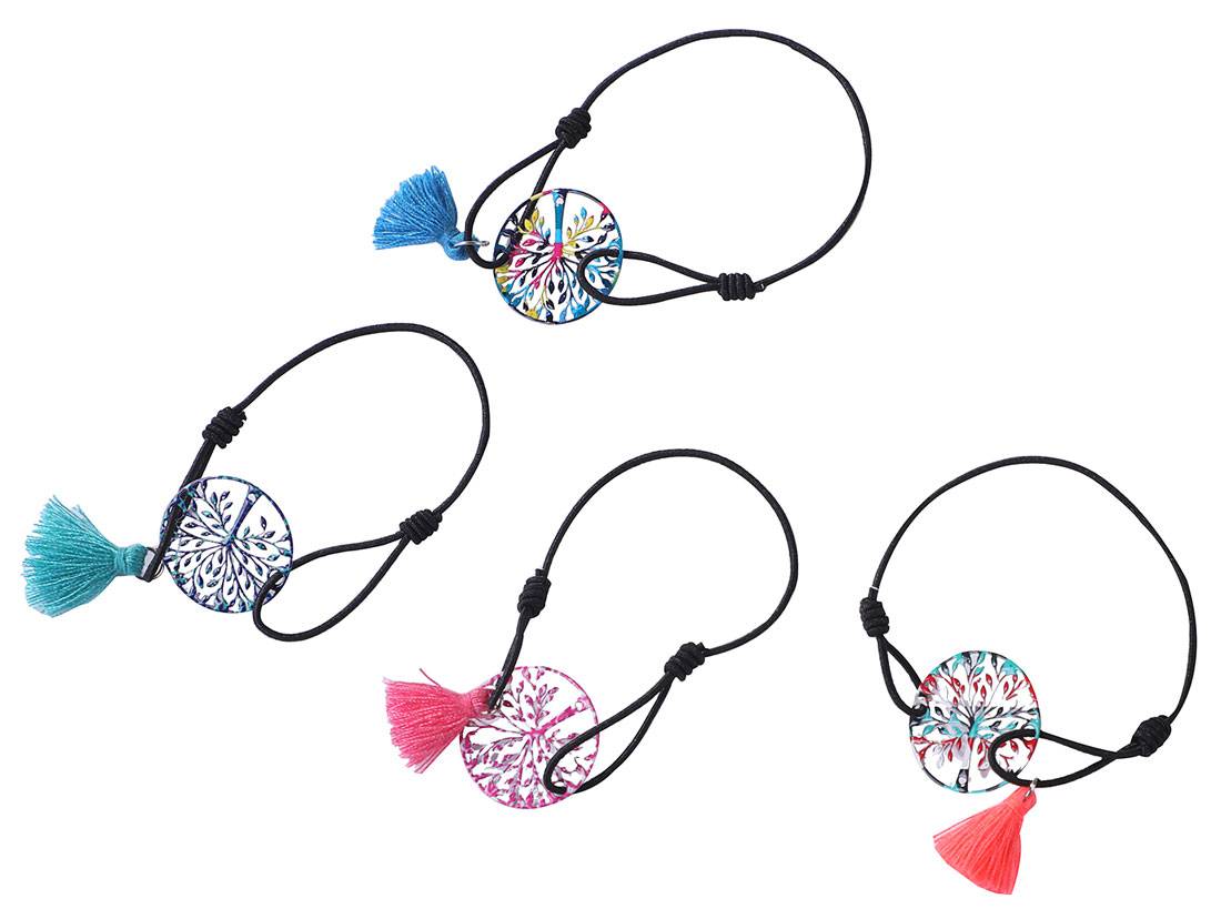 Lote 500 pulseras árbol de la vida con pompón - Imagen 4