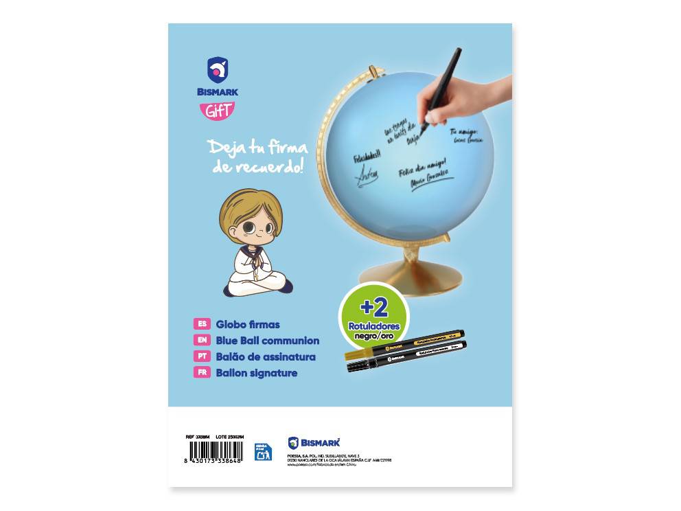 Firmas 1ª comunión niño en forma de globo